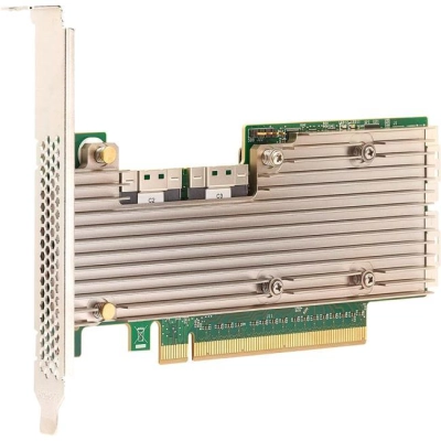 05-50054-00 Broadcom LSI P411W-32P NVMe  HBA Adapter,  PCIe 4.0  x16 LP,  32port ( 4* int SFF8654), PEX88048,